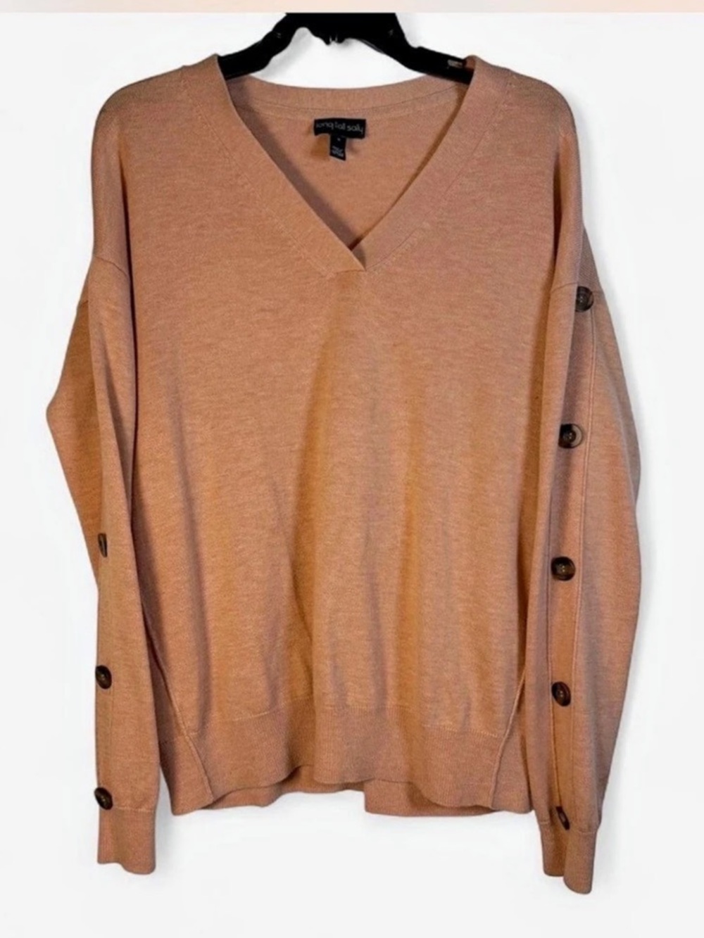 long tall sally Pink V-Neck Sweater Size Small